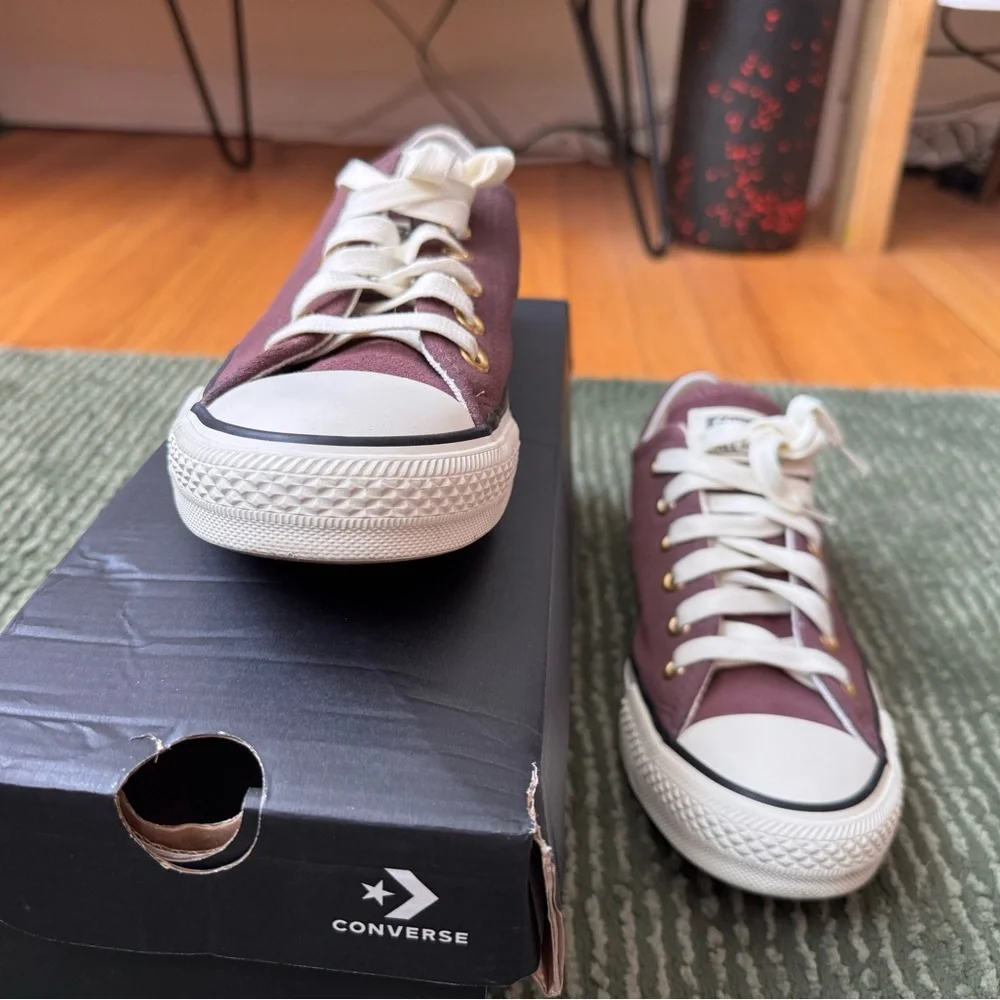 CONVERSE Purple Chuck Taylor All Star Suede sneakers - Picture 4 of 5